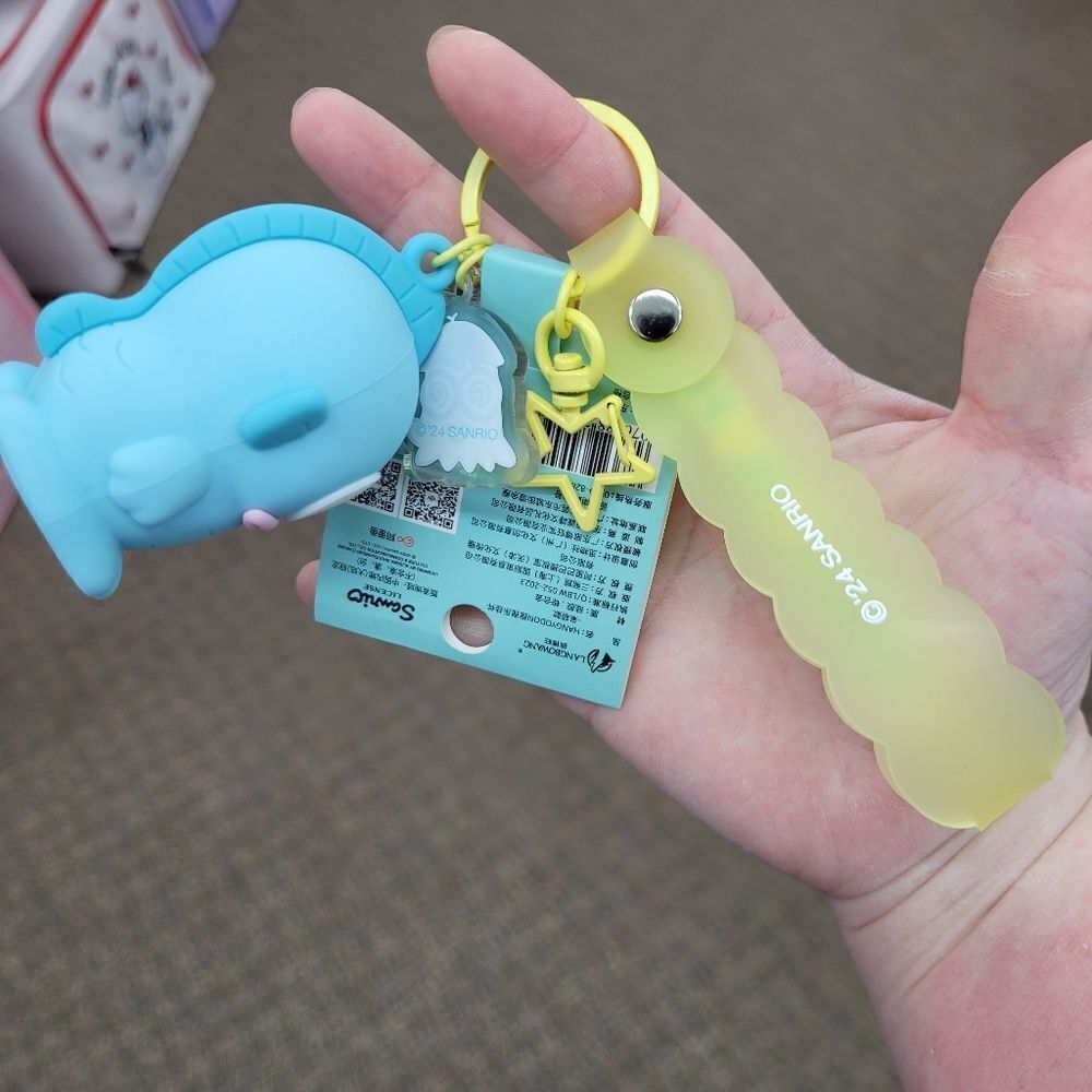 Brand New Sanrio Hangyodon Squishy Keychain - Picture 4 of 9